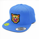 Casquette Snapback bleu clair vue de trois quarts