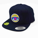 Casquette Snapback navy vue de trois quarts
