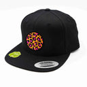 Casquette Snapback noire avec écusson Léopard interchangeable